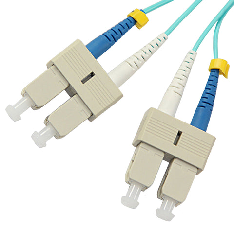 1m SC-SC duplex OM4 10Gig 50/125µm/1.6mm multimode patch cable
