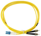 1m LC-ST Duplex 8.3/125µm single mode patch cord,UPC polish