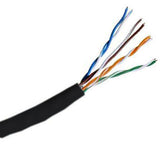 Hitachi CAT5e UTP Plenum Rated Bulk Cable (CMP) 100MHz - 4 Pair, 1000 Feet, Black Color