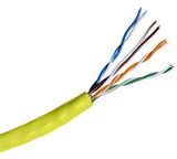 Hitachi CAT5e UTP Riser Rated Bulk Cable (CMR) 100MHz - 4 Pair, 1000 Feet, Yellow Color