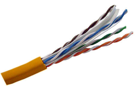Remee Cable CAT6 UTP Plenum Bulk Cable 250MHz - 4 Pair, 1000 Feet, Orange Color