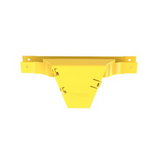 FVTHD2X2LYL FiberRunner® Vertical Tee, 90°, 2x2, Yellow