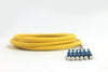 6 Fiber LC/UPC Distribution Style Pigtail,SM, Blue Boots