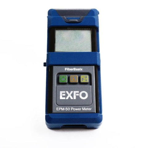 EXFO FiberBasix 50 Power Meter with InGaAs Detector, Rubber Boot FC Adapter