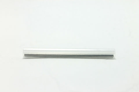Dia. 3.0mm x 40mm(L) Steel Member Fusion Splice Sleeve - Pack of 50pcs - Clear Color