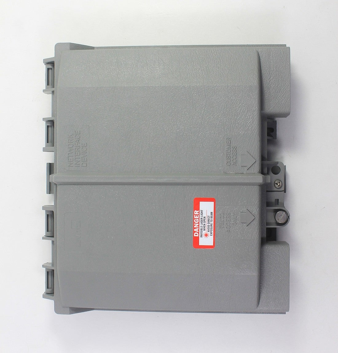 Leviton Fiber Optic Network Interface Device NID houses 12 splices and/or (1) FD series adapter pane