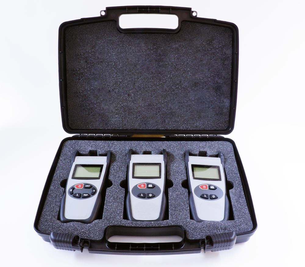 Test Set Kit with Data Saving Power Meter & 850/1300nm & 1310/1550nm Light Sources