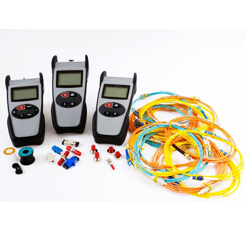 Test Set Kit with Data Saving Power Meter & 850/1300nm & 1310/1550nm Light Sources
