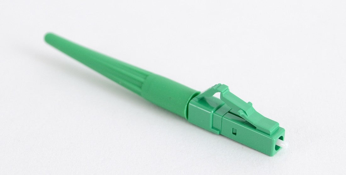 Cheetah LC/APC Single Mode Splice-On Connector 900μm Green - Blister Pk of 10