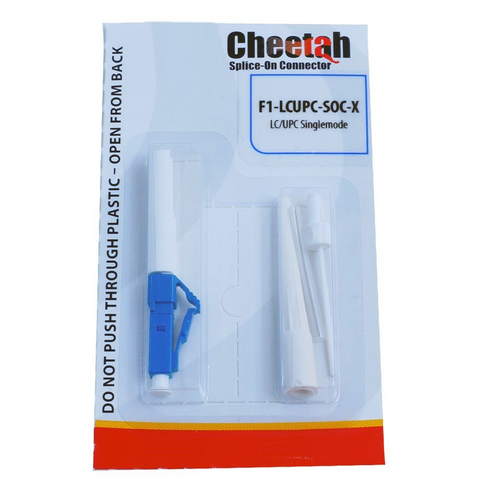 Cheetah LC/UPC Single Mode Splice-On Connector 900μm White - Blister Pk of 100