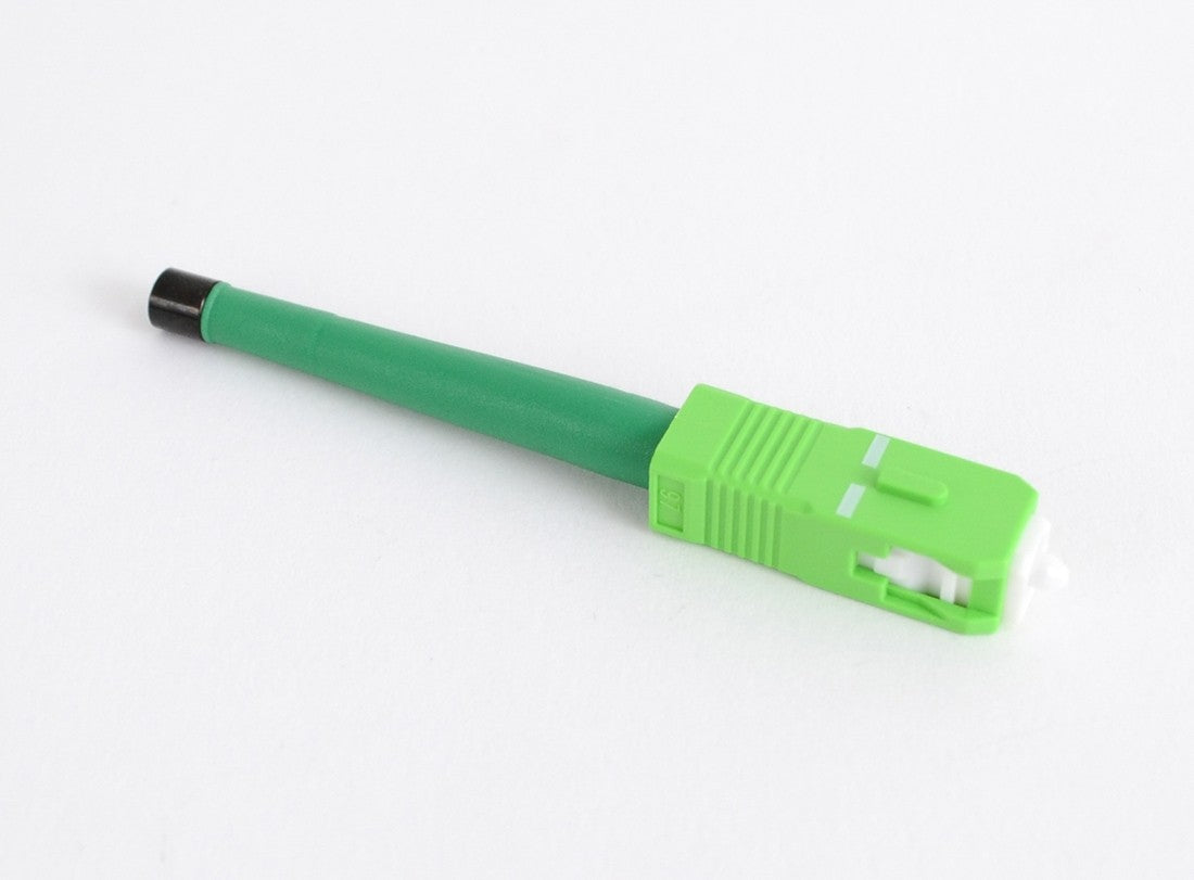Armordillo SC/APC Single Mode Splice-On Connector (SOC) 3mm Boot Green - Blister Pk of 100