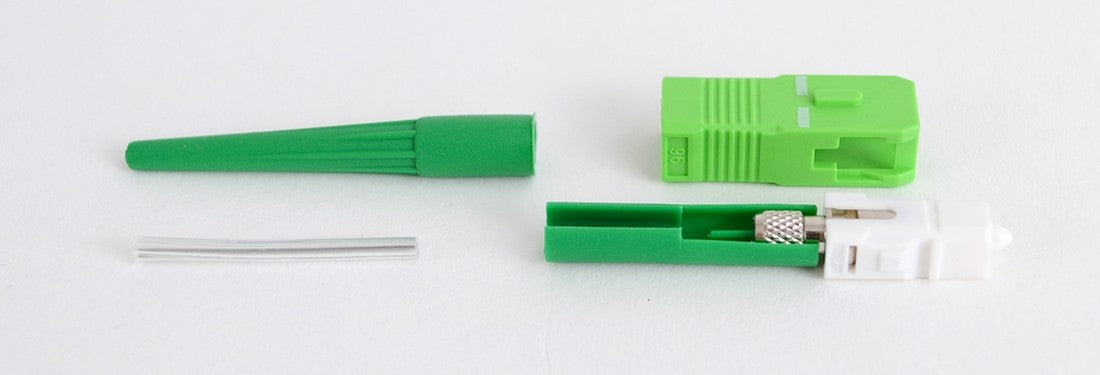Cheetah SC/APC Single Mode Splice-On Connector 900μm Green - Blister Pk of 10