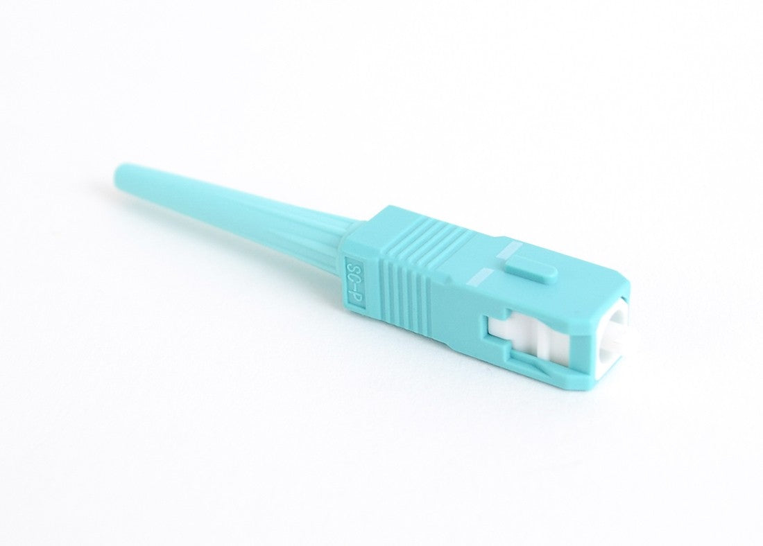 Cheetah SC Multimode 50μm OM3 Splice-On Connector 900μm Aqua- Blister Pk of 10