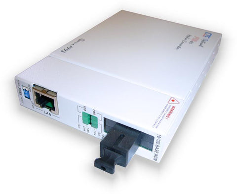 Fast Ethernet WDM BiDi single strand fiber media converter, SC 40Km B type