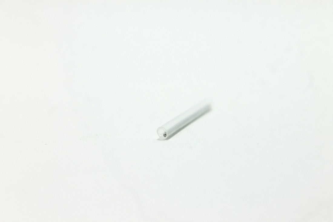 Dia. 1.5mm x 25mm(L) Steel Member Fusion Splice Sleeve - Pack of 25 pcs - Clear Color