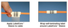 Orange, cable identification sleeve for 3mm simplex fiber cable