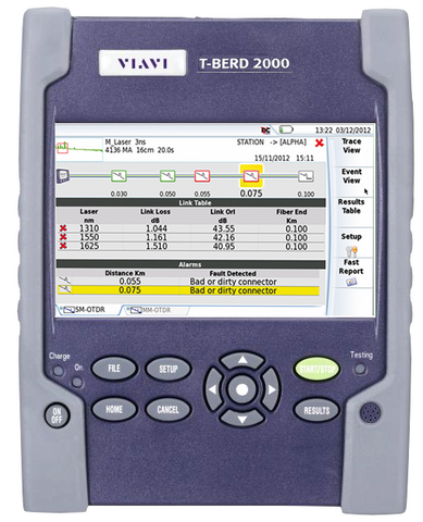 Viavi T-BERD 2000 850/1300/1310/1550 Quad OTDR SLM & PMVFL