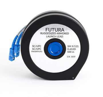 Armored Launch Box Single Mode 9/125μm SC/UPC to SC/UPC, 500 Meters (Launch Cable)