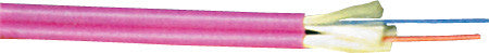 Duplex 2.0mm 50/125µm ClearCurve OM4 Multimode 10G Duplex Cable - Magenta Color - Riser Rated