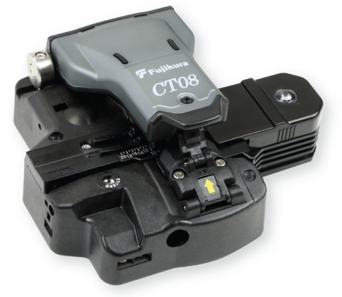 AFL CT08 Fiber Cleaver Including AD-50 Adapter Plate and CC-34 Case