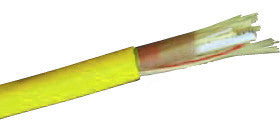 9/125µm Single Mode Breakout Cable, Riser Rated Yellow, 6 Fibers