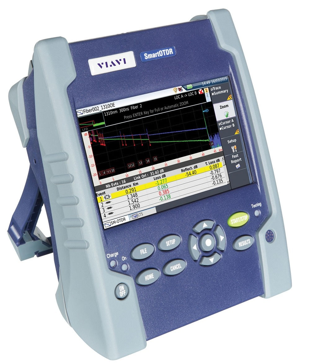 Viavi SmartOTDR Kit 1310/1550/1625nm with Power Meter, Visual Fault Locator, WiFi FTTH-SLM