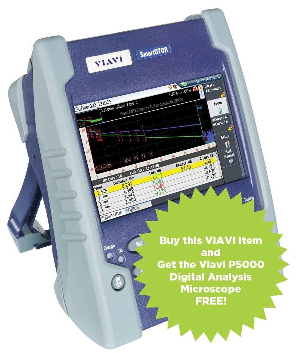 Viavi SmartOTDR Kit With PM VFL WiFi SLM 1310/1550nm 35/33dB