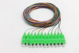 9/125/900µm Single Mode SC/APC Color Coded Pigtail, 3 Meters (12 pcs/pack)