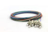 62.5/125/900µm multimode LC/PC Color Coded Pigtails, 3 Meters (6 pcs/pack)