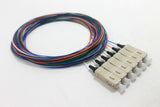 50/125/900µm multimode SC/PC Color Coded Pigtail, 3 Meters (6 pcs/pack)