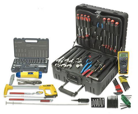 SPC55-01 MRO/ Mechanics Tool Kit+177DMM, 8" Hard Case w/Wheels