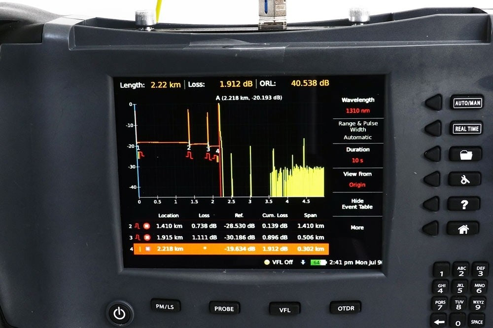 Thunderbolt Single Mode OTDR Kit One-Click, (2) SC/APC Pulse Boxes
