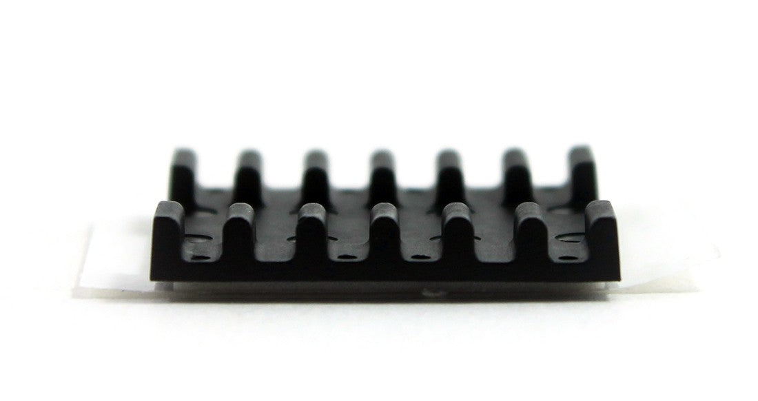Rigid 6 Position Heat Shrink Fusion Splice Protection Sleeve Holder/Splice Chip - Adhesive Backing